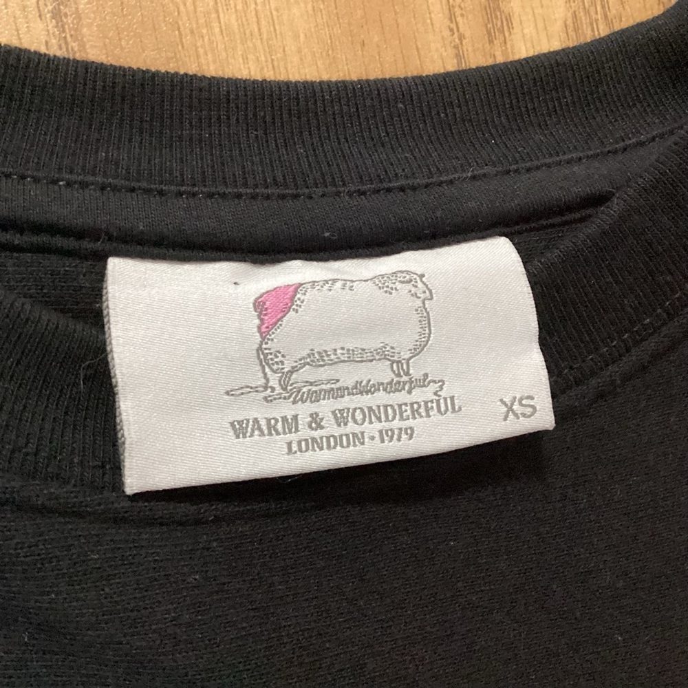 Warm & Wonderful London Sheep Cropped Crewneck Sweatshirt Size XS - Picture 4 of 7